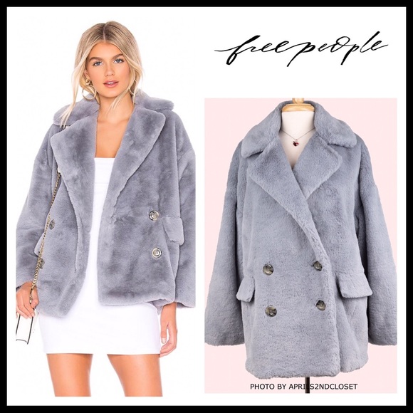 FREE PEOPLE TEDDY COAT JACKET FAUX FUR COAT A3C - Picture 6 of 16